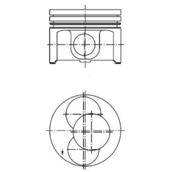 Piston KOLBENSCHMIDT 40092720