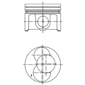 Piston KOLBENSCHMIDT 40093720