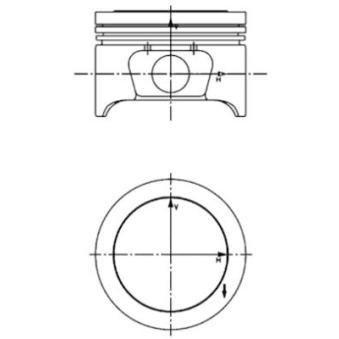 Piston KOLBENSCHMIDT 40161600