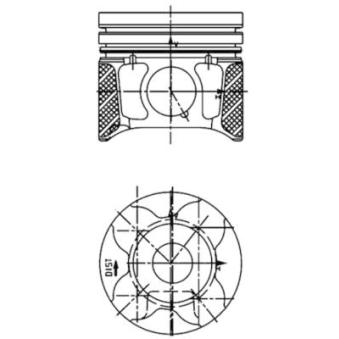 Piston KOLBENSCHMIDT 40179610