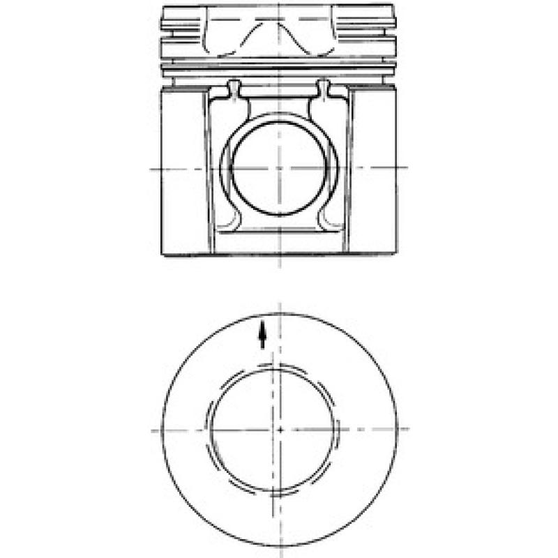 Piston KOLBENSCHMIDT 40235650 - Visuel 2