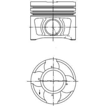Piston KOLBENSCHMIDT 40356620