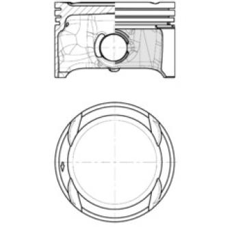 Piston KOLBENSCHMIDT 40839600 pour SKODA FABIA 1.4 16V - 86cv
