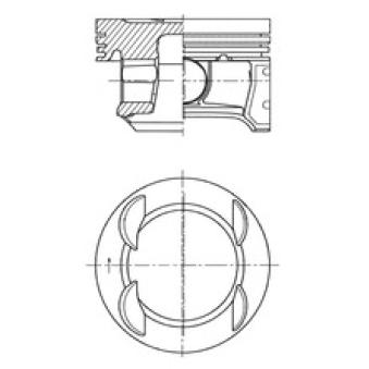 Piston KOLBENSCHMIDT 41007620