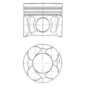 Piston KOLBENSCHMIDT 41070620