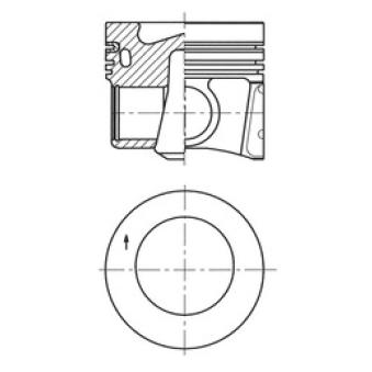 Piston KOLBENSCHMIDT 41271620 pour MAZDA 3 1.6 TDI - 110cv