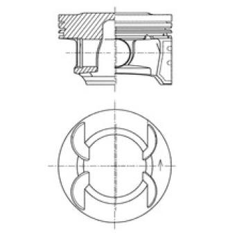 Piston KOLBENSCHMIDT 41492610