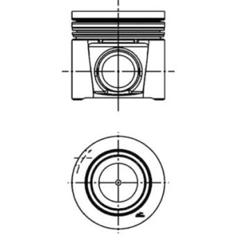 Piston KOLBENSCHMIDT 41707620 pour IVECO DAILY 35C15 V. 40C15 V - 146cv