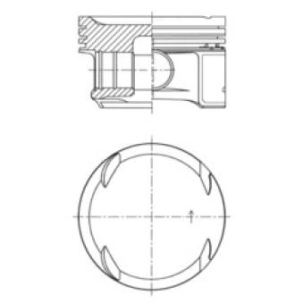 Piston KOLBENSCHMIDT 41725620