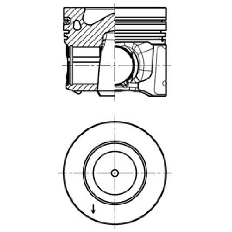 Piston KOLBENSCHMIDT 42028600 - Visuel 2