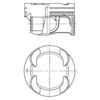Piston KOLBENSCHMIDT 42101600 pour VOLKSWAGEN GOLF Cooper - 136cv