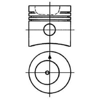 Piston KOLBENSCHMIDT 90031600