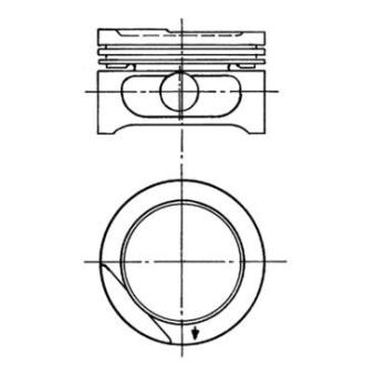 Piston KOLBENSCHMIDT OEM 624201