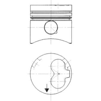 Piston KOLBENSCHMIDT 90732610
