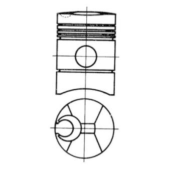 Piston KOLBENSCHMIDT OEM 213A030703