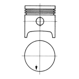 Piston KOLBENSCHMIDT [91334701]