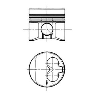 Piston KOLBENSCHMIDT 91429620