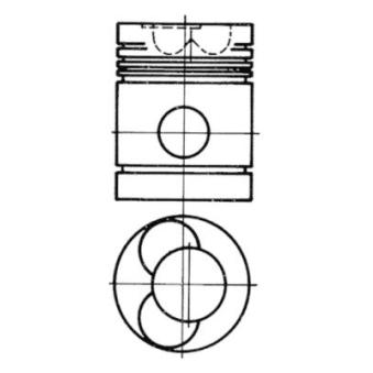 Piston KOLBENSCHMIDT OEM 244856