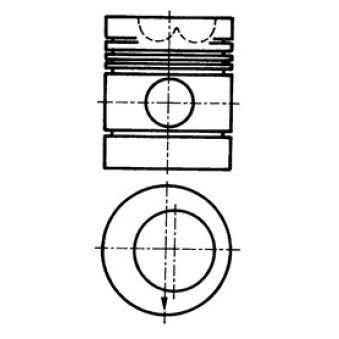 Piston KOLBENSCHMIDT OEM 68322