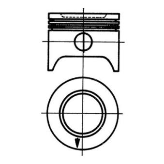 Piston KOLBENSCHMIDT OEM 022107111N Piston KOLBENSCHMIDT OEM 022107111N