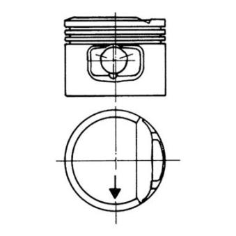Piston KOLBENSCHMIDT 93117610