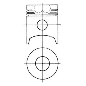 Piston KOLBENSCHMIDT OEM 1901405