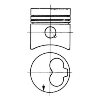 Piston KOLBENSCHMIDT 93260610