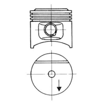 Piston KOLBENSCHMIDT 93677610