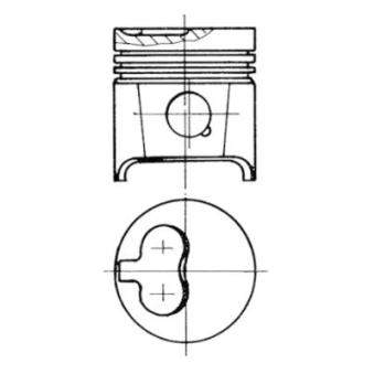 Piston KOLBENSCHMIDT 93784730