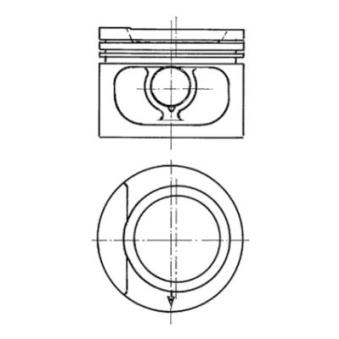 Piston KOLBENSCHMIDT 93876620