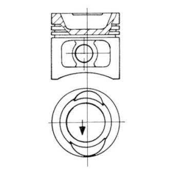 Piston KOLBENSCHMIDT 93896600