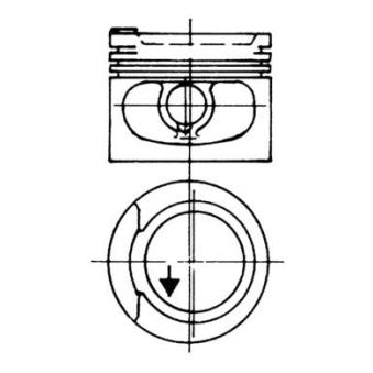 Piston KOLBENSCHMIDT 93928600