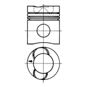 Piston KOLBENSCHMIDT OEM 700091