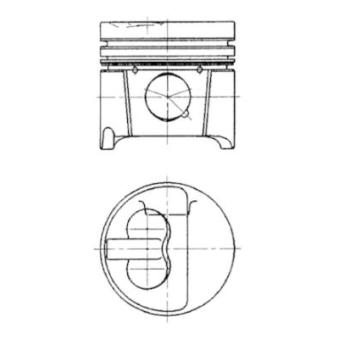 Piston KOLBENSCHMIDT 94786710