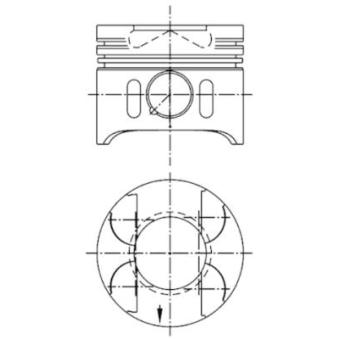 Piston KOLBENSCHMIDT 97409600 pour MERCEDES-BENZ SPRINTER 316 CDI - 156cv