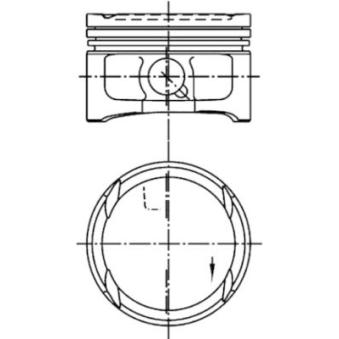 Piston KOLBENSCHMIDT 99563621