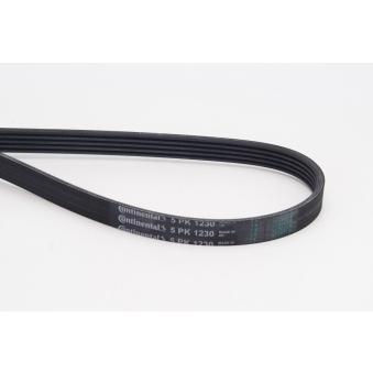 Courroie trapézoïdale à nervures CONTITECH 5PK1230 pour LADA 111 1.2 LPG - 75cv