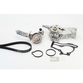 Pompe à eau+Jeu de courroie trapézoïdale à nervures CONTITECH 5PK1397WP1 pour OPEL MERIVA 1.4 - 140cv