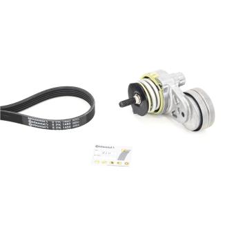 Jeu de courroies trapézoïdales à nervures CONTITECH 5PK1450K1 pour OPEL ASTRA 1.6 - 116cv