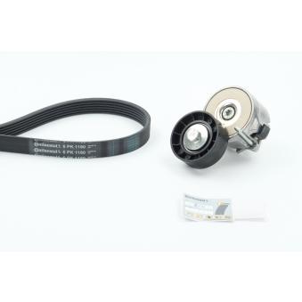 Jeu de courroies trapézoïdales à nervures CONTITECH 6PK1180K3 pour DACIA SANDERO 1.3 D Multijet - 90cv