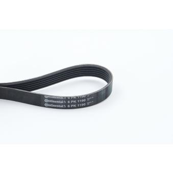 Courroie trapézoïdale à nervures CONTITECH 6PK1190 pour DODGE JOURNEY 2.7 FlexFuel - 185cv