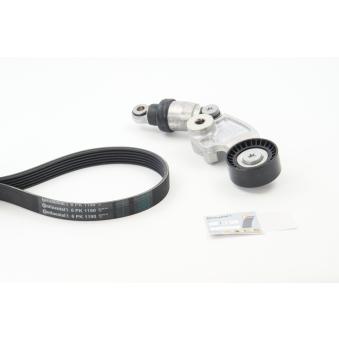 Jeu de courroies trapézoïdales à nervures CONTITECH 6PK1190K1 pour PORSCHE 928 2.2 D - 150cv