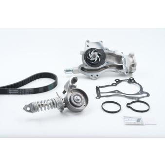 Pompe à eau+Jeu de courroie trapézoïdale à nervures CONTITECH 6PK1205WP1 pour OPEL MERIVA 1.4 - 140cv