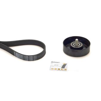 Jeu de courroies trapézoïdales à nervures CONTITECH 6PK1256K1 pour HONDA INSIGHT 1.6 - 126cv