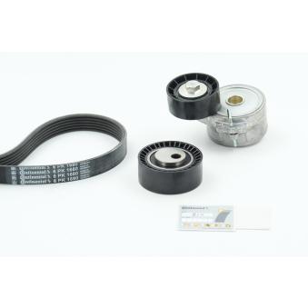 Jeu de courroies trapézoïdales à nervures CONTITECH 6PK1680K1 pour PEUGEOT PARTNER 1.9 D - 69ch