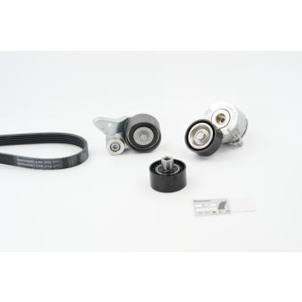 Jeu de courroies trapézoïdales à nervures CONTITECH 6PK1710K1 pour PORSCHE 911 1.6 D Multijet - 90ch