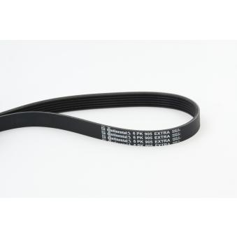 Courroie trapézoïdale à nervures CONTITECH 6PK905 EXTRA pour CITROEN DS4 1.6 THP 200 - 200cv