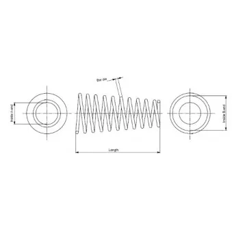 Ressort de suspension MONROE SP0194