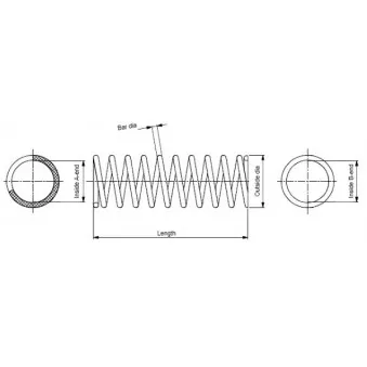 Ressort de suspension MONROE OEM 2013212304