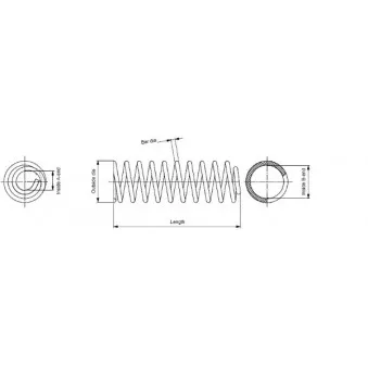 MONROE SP0581 - Ressort de suspension